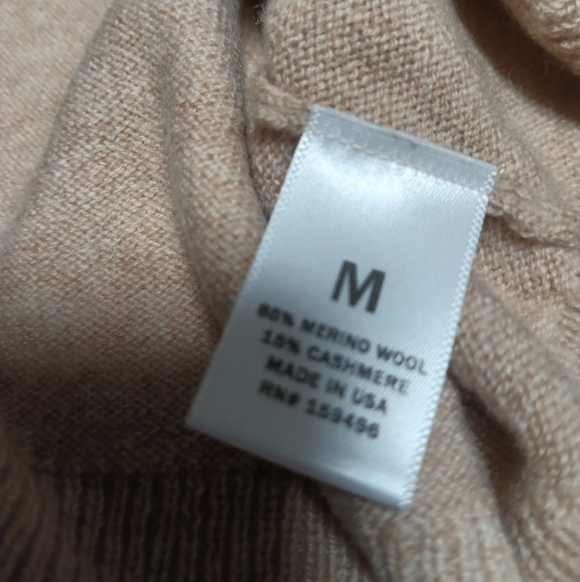 Billie Tan Knit Short Sleeve Merino Wool Cardigan Sweater - Picture 7 of 9